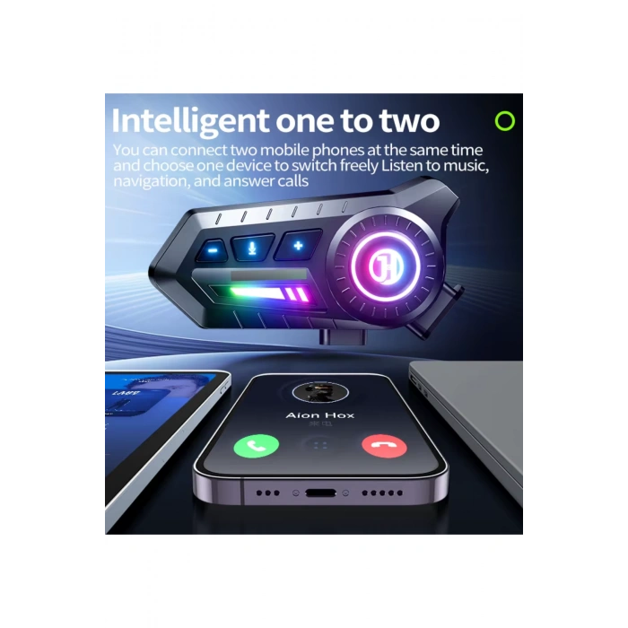 Blic X3 Bluetooth 5.3 Kask Kulaklığı | Motosiklet İçin Kablosuz İletişim ve Müzik Sistemi