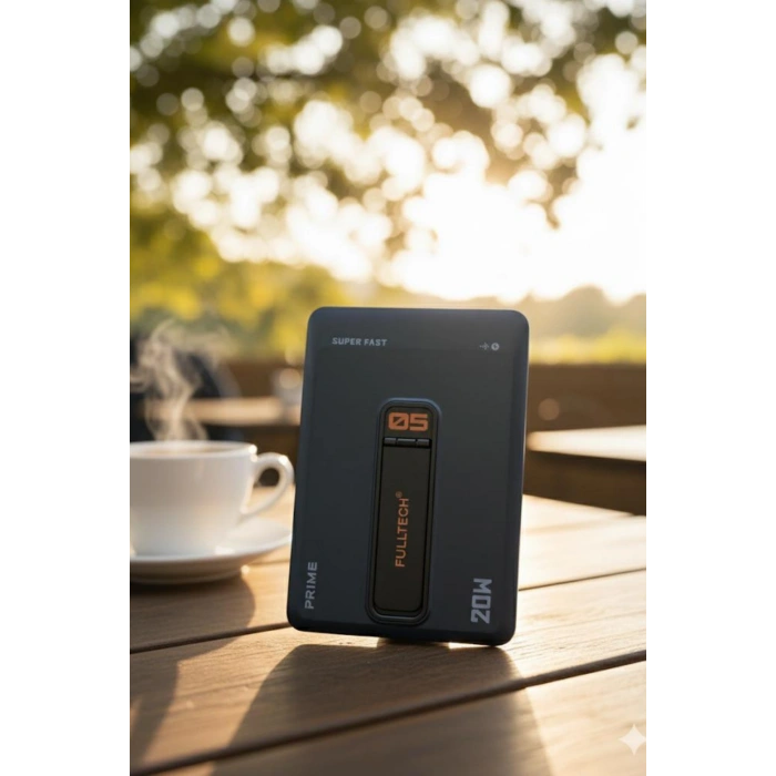 Fulltech FP38 5000 mAh 20W Kablosuz Powerbank MagSafe Uyumlu Dahili USB-C Kablolu