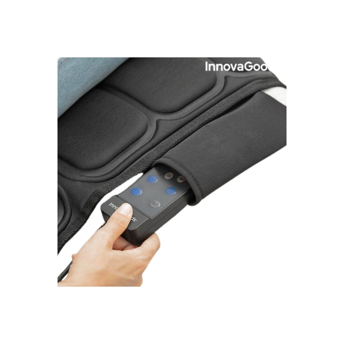 Glr 618A Tüm Vücut Masaj Minderi Titreşimli ve Isıtmalı - Boyun, Sırt ve Bacak Rahatlatma, Katlanabilir ve Kumandalı