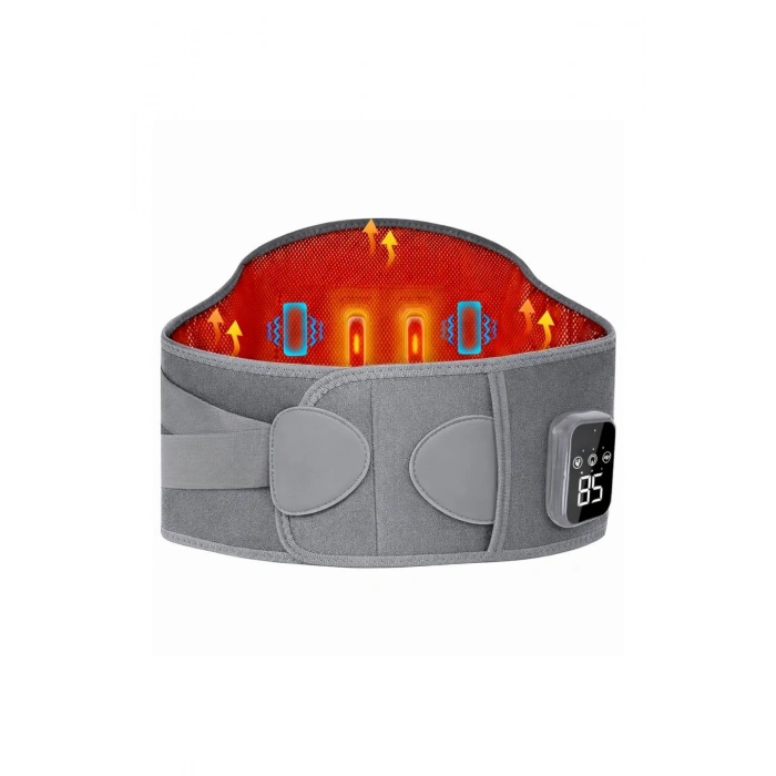Glr CL-3666 Isıtmalı Titreşimli Bel Masaj Kemeri 3 Kademeli Termal Terapi ve Konfor Destekli