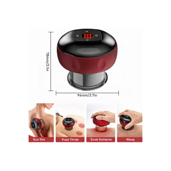 Glr DS-A32 Şarjlı Akıllı Masaj ve Vakumlu Hacamat Aleti Negatif Basınçlı Selülit Masaj Cihazı