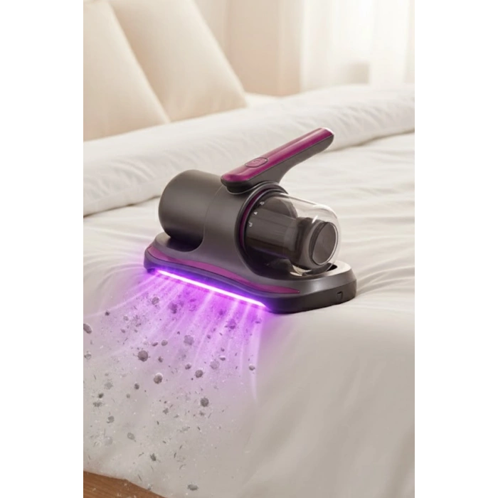 Glr G-168 Güçlü Akar Temizleyici  UV Işınlı El Tipi Yatak ve Koltuk Hijyen Süpürgesi | 100W, 12V Lityum Bataryalı