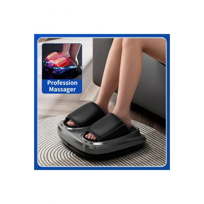 Glr HG01-A Shiatsu Ayak Masaj Aleti - Yoğurmalı, Hava Basınçlı ve Isıtmalı Derin Doku Masajı, Titreşim Fonksiyonlu, 3 Yoğunluk