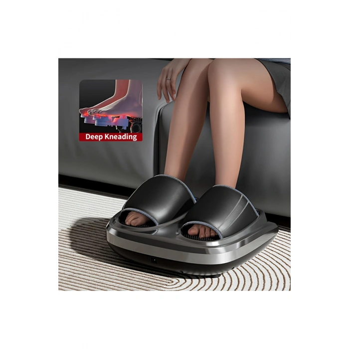 Glr HG01-A Shiatsu Ayak Masaj Aleti - Yoğurmalı, Hava Basınçlı ve Isıtmalı Derin Doku Masajı, Titreşim Fonksiyonlu, 3 Yoğunluk