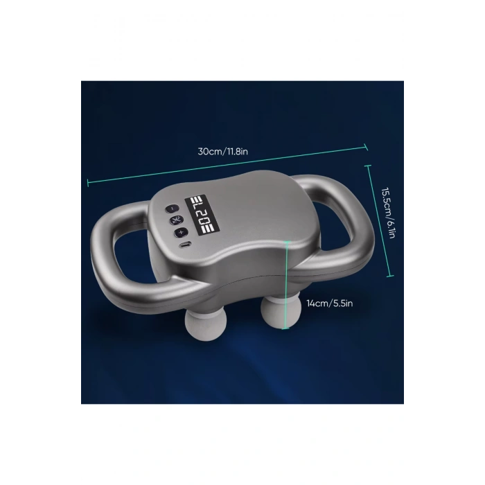 Glr Hy-2202 4 Başlıklı Faysa Tabancası - Çok Fonksiyonlu El Masaj Aleti - 20 Vites Ayarlı