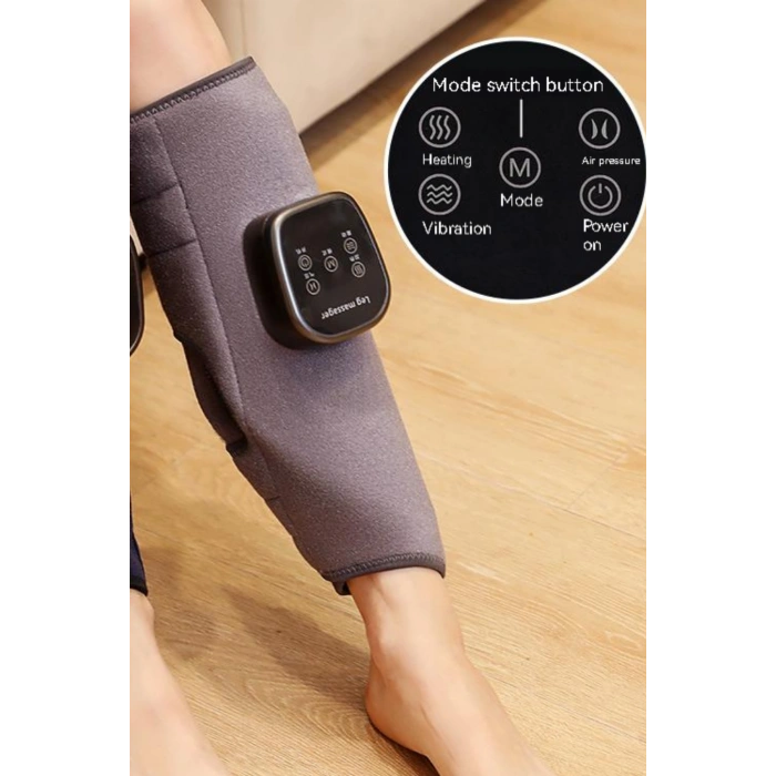 Glr HY-XT669 Kablosuz Baldır Masaj Aleti Isı ve Hava Basınçlı Diz Bacak Rahatlatıcı Masaj Sistemi
