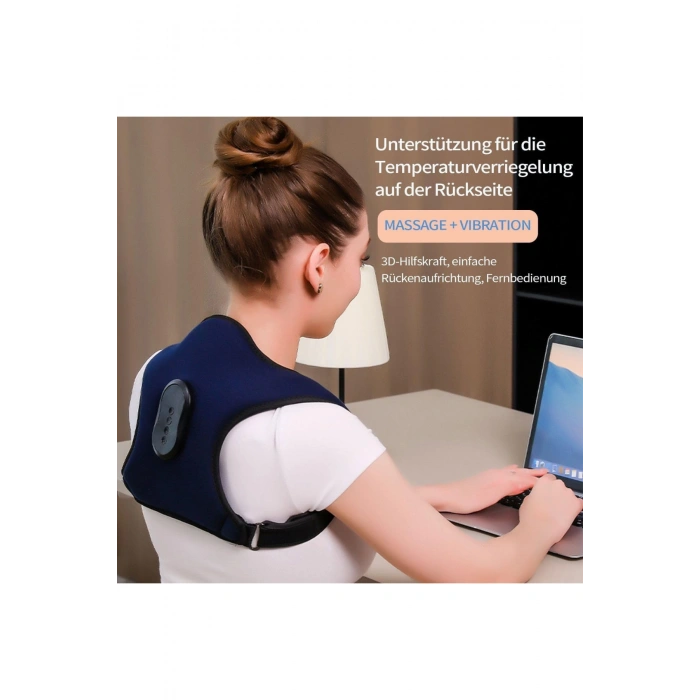 Glr J-9000 Dik Duruş Düzeltici ve Titreşimli Sırt Masaj Aleti Destek Aparatı