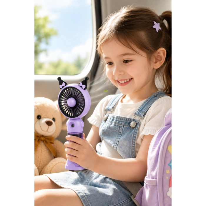 Glr K01 Taşınabilir Sulu El Fanı, Mini Buharlı Vantilatör, Type-C Şarjlı Seyahat Fanı