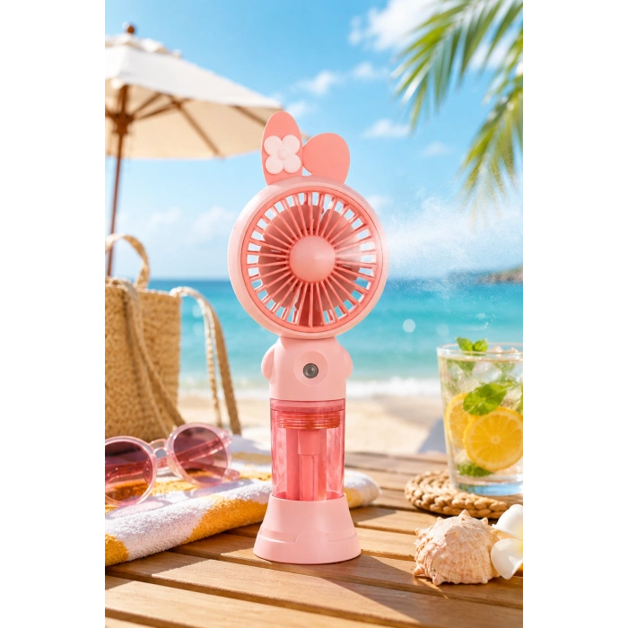 Glr K03 Taşınabilir Sulu El Fanı, Mini Buharlı Vantilatör, Type-C Şarjlı Seyahat Fanı