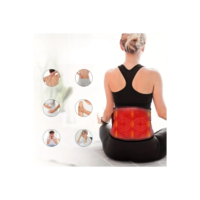 Glr K17 Kablosuz Isıtmalı Bel Kemeri Masaj Modu ve Ergonomik Tasarım