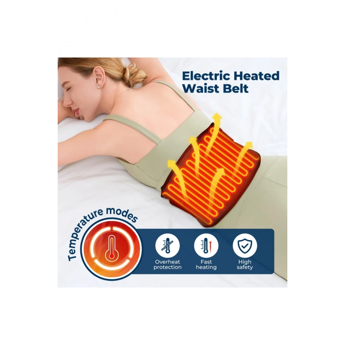Glr K17 Kablosuz Isıtmalı Bel Kemeri Masaj Modu ve Ergonomik Tasarım