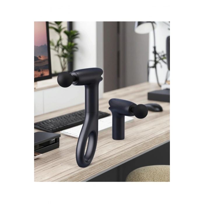 Glr Kh-555 Taşınabilir Şarjlı Titreşimli Kas Masaj Cihazı 4 Başlıklı  Hediye Seti