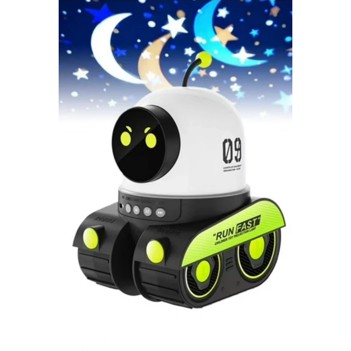 Glr Mxs-007 Robot Spacewalker LED Projeksiyonlu Gece Lambası - Starry Sky Serisi