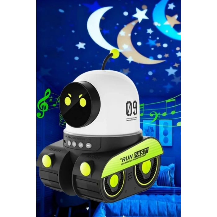 Glr Mxs-007 Robot Spacewalker LED Projeksiyonlu Gece Lambası - Starry Sky Serisi