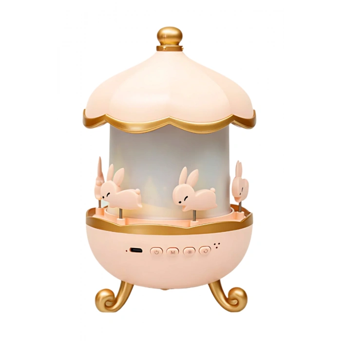 Glr Mxs-008 Atlıkarınca Figürlü Müzikli Gökyüzü Lamba - Yıldız ve Gezegen Projeksiyonlu