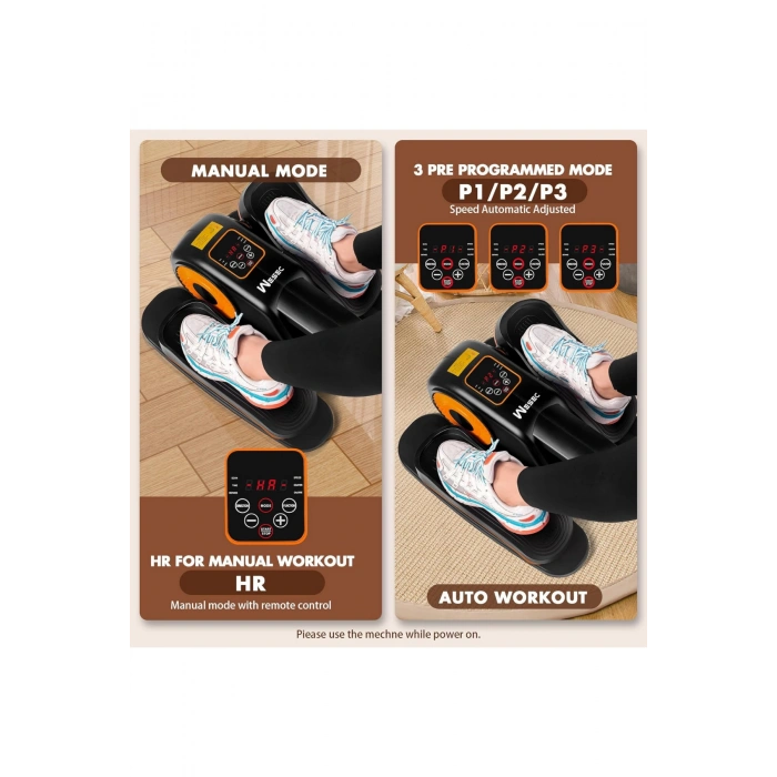 Glr Ty-002 Masa Altı Step Aleti | Kumandalı Mini Eliptik Dijital Göstergeli Kondisyon Bisikleti