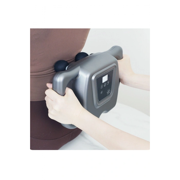 Glr Wnk-569 Dijital Ekranlı Güçlü Masaj Tabancası - 8 Başlıklı  99 Hız Ayarı