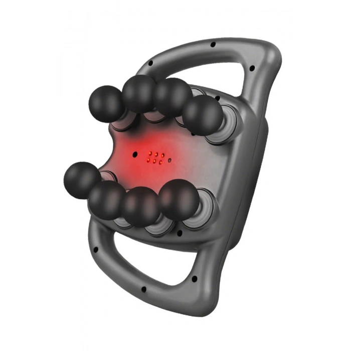 Glr Wnk-569 Dijital Ekranlı Güçlü Masaj Tabancası - 8 Başlıklı  99 Hız Ayarı