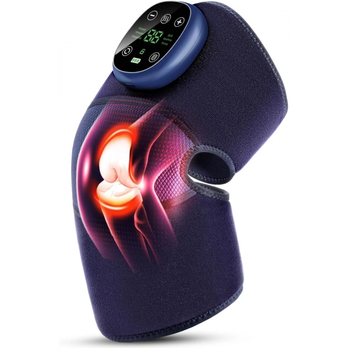 Glr XG-2023 Şarjlı Diz Masaj Aleti Titreşim ve Termal Etkili Hava Yastıklı Diz Masaj Cihazı