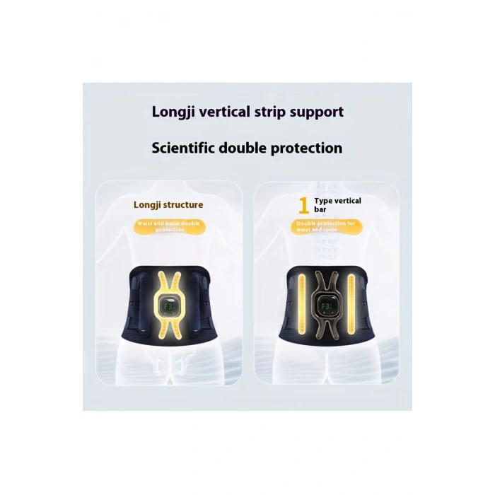 Glr Y10 3 Kademeli Isı ve Titreşim Modlu Taşınabilir Bel ve Karın Masaj Cihazı