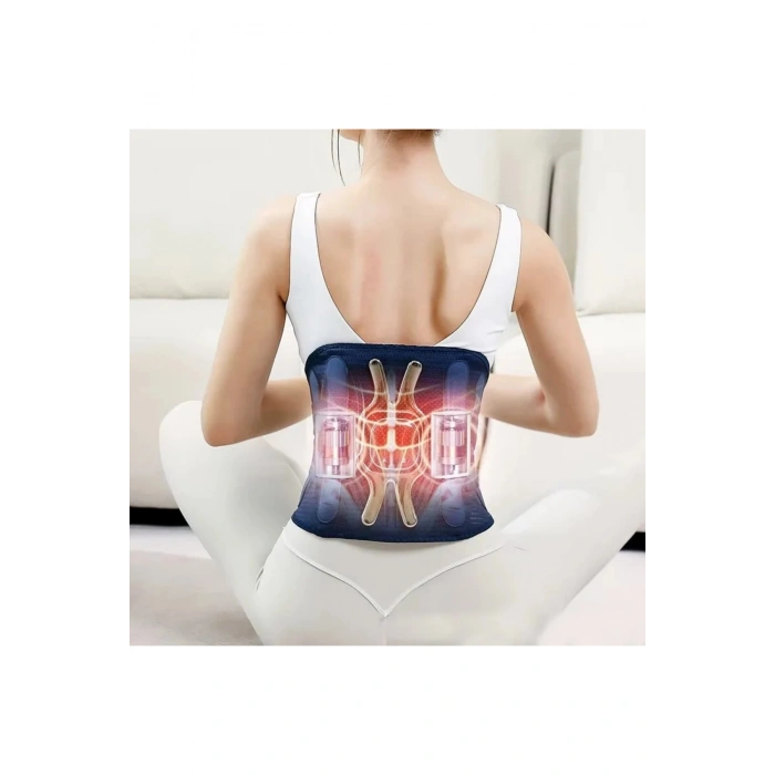 Glr Y10 3 Kademeli Isı ve Titreşim Modlu Taşınabilir Bel ve Karın Masaj Cihazı