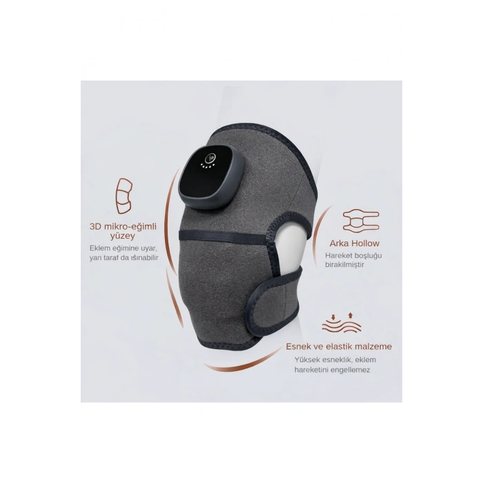 Glr Yc-906A Şarjlı Isıtmalı Diz Bandajı Rahatlatıcı Isı Terapisi Masaj Aleti