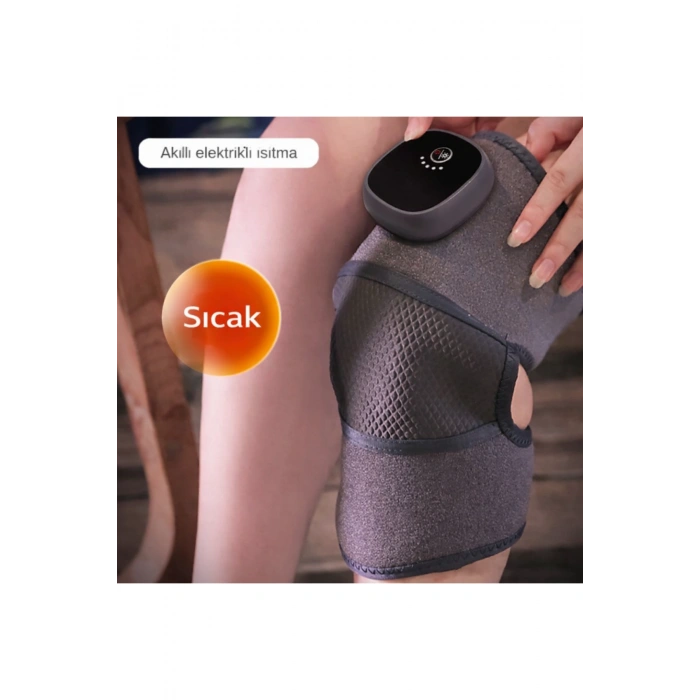 Glr Yc-906A Şarjlı Isıtmalı Diz Bandajı Rahatlatıcı Isı Terapisi Masaj Aleti