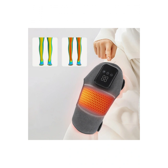 Glr ZK-2068 3D Kablosuz Diz Masaj Aleti | Isıtmalı, Titreşimli ve Akupunktur Noktalı Diz, Omuz, Dirsek Masaj Cihazı