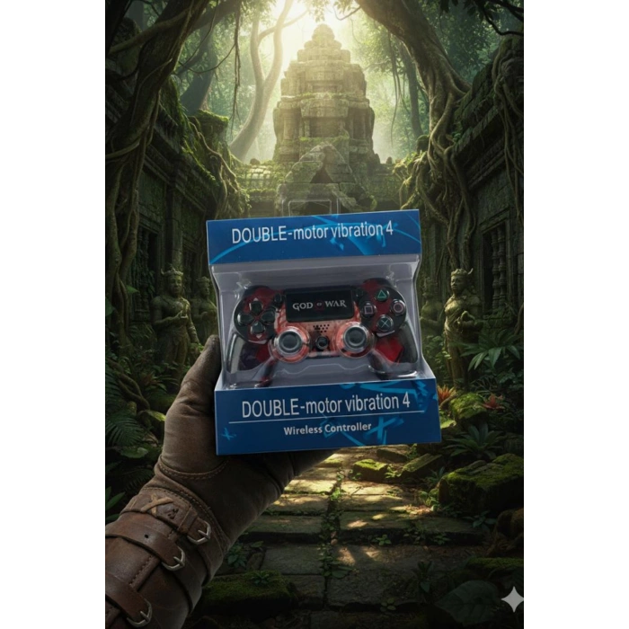 GlrTech P4L Kablosuz Oyun Kolu  Double Motor Titreşimli Şarj Edilebilir PS4 Uyumlu