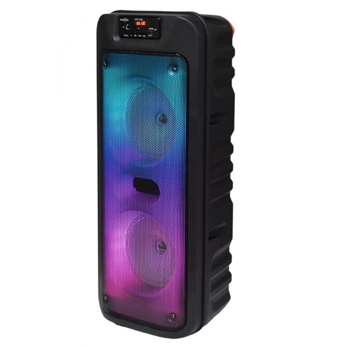 GTS-1703 Kablosuz Karaoke Hoparlör 6.5 x2 Çift Woofer Fm Radyo, Usb/Tf/Aux Desteği