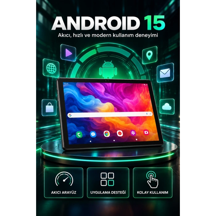 Hellopad S26 Android Tablet 4GB/32GB 10.1 HD 8000mAh Klavye Mouse Kılıf Kalem Tablet