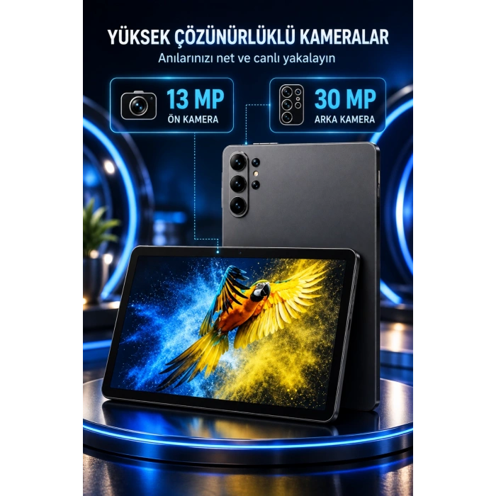 Hellopad S26 Android Tablet 4GB/32GB 10.1 HD 8000mAh Klavye Mouse Kılıf Kalem Tablet
