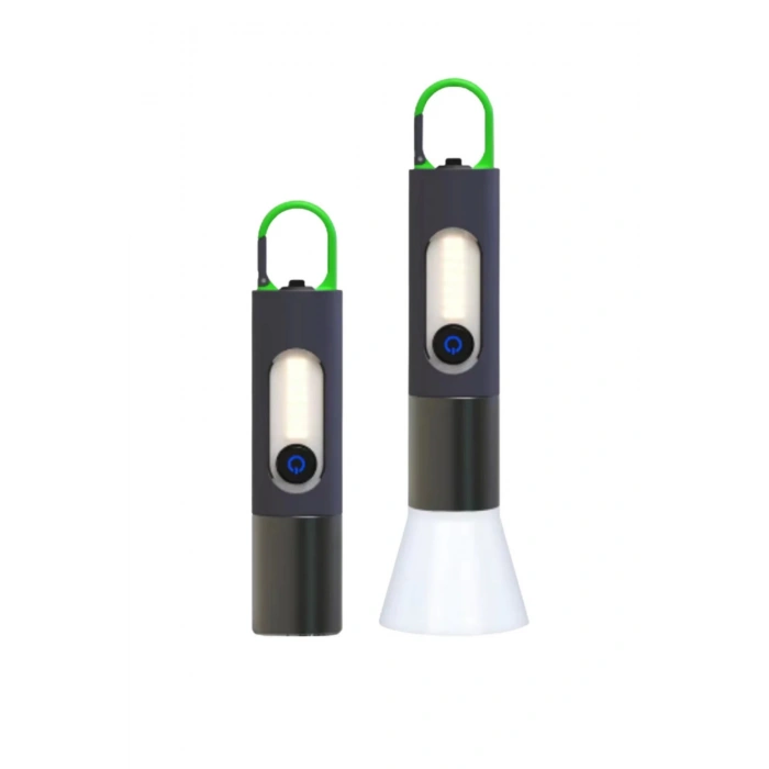 Hepu HP-836 Su Geçirmez Uzun Menzilli LED El Feneri  5730 LED 5V USB Şarjlı Taşınabilir Askılı Tasarım