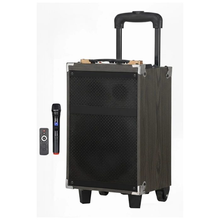 Hepu Hp-903 Partybox Bluetooth Hoparlör 8 Woofer 40W Güç 1 Kablosuz Mikrofon Kumanda