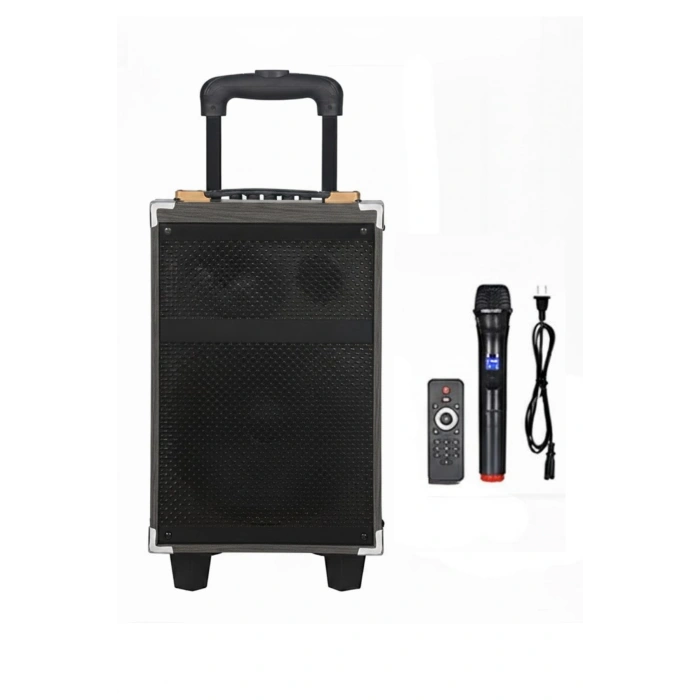 Hepu Hp-904 Partybox Bluetooth Hoparlör 12 Woofer 40W Güç 1 Kablosuz Mikrofon Kumanda