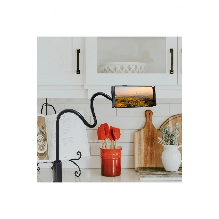 Hepu HP-A36 Esnek Boyun Askılı Telefon Tutucu | 360? Döner Masaüstü Stand