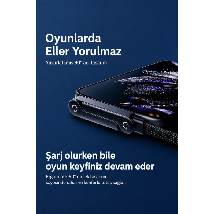 Hepu HP-ATC01 240W Type-C to Type-C Telefon Stantlı Örgülü Hızlı Şarj Kablosu 1.5m