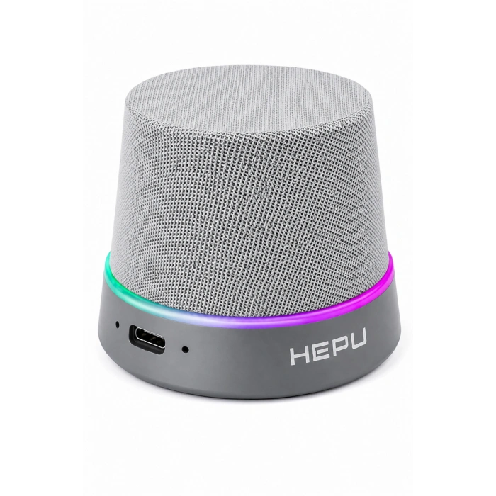Hepu HP-MS01G Gri Manyetik Telefon Tutuculu Kablosuz Bluetooth Hoparlör TWS Destekli