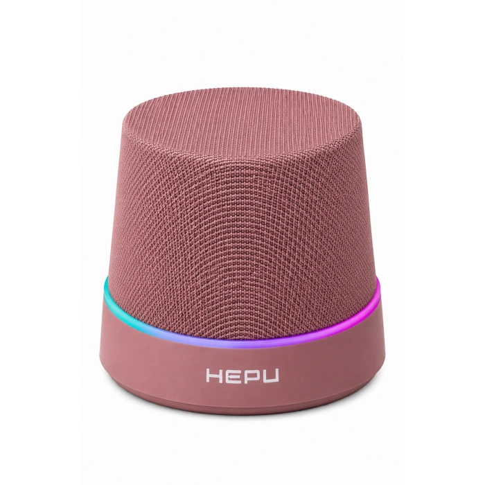 Hepu HP-MS01G Pembe Manyetik Telefon Tutuculu Kablosuz Bluetooth Hoparlör TWS Destekli
