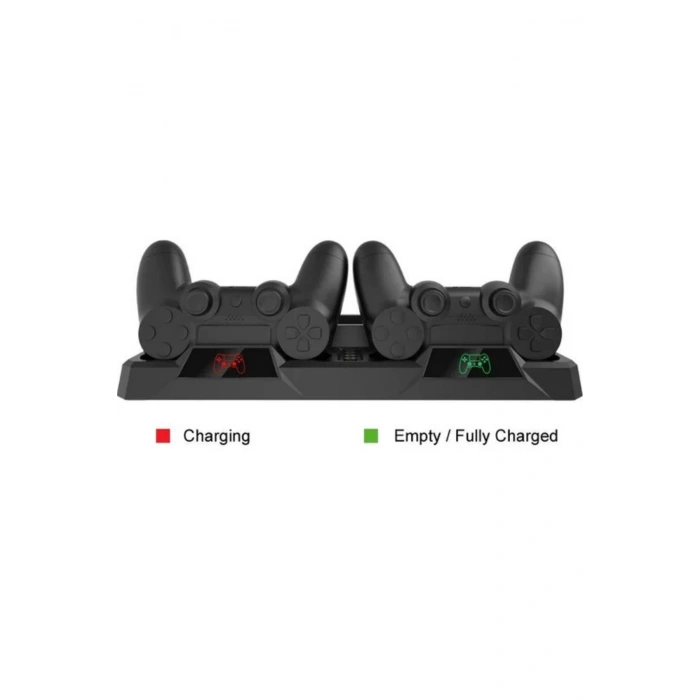 Hepu TP4-18119 PS4 Soğutucu ve Şarj Standı Slim/Pro Uyumlu