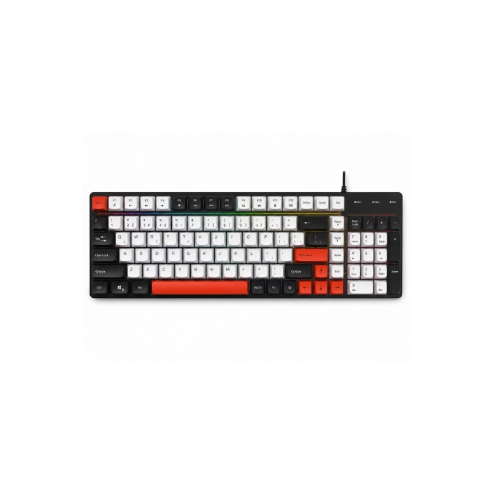 Jedel K30P USB Kablolu Aydınlatmalı Gaming Oyuncu ve Ofis Klavyesi  Kompakt Tasarım