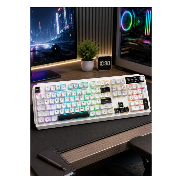Jedel K511 Kablolu Gaming Oyuncu Klavyesi - 104 Tuş RGB Gökkuşağı Aydınlatmalı