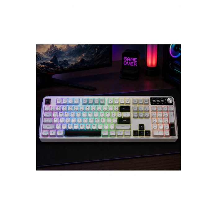 Jedel K511 Kablolu Gaming Oyuncu Klavyesi - 104 Tuş RGB Gökkuşağı Aydınlatmalı