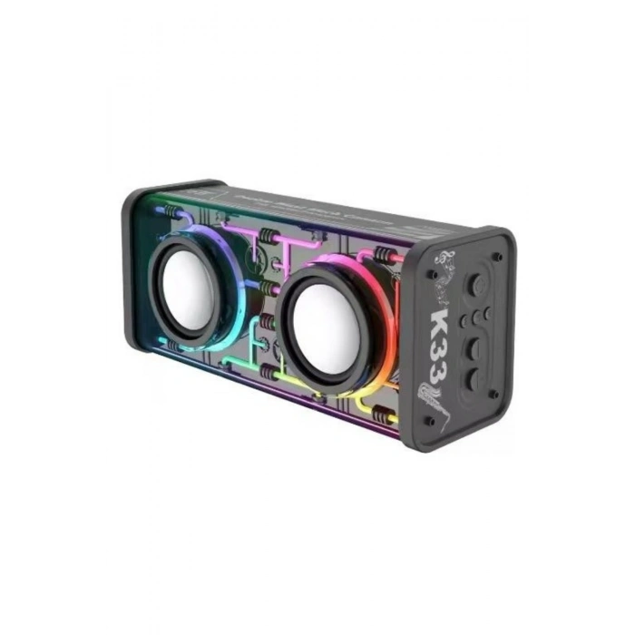 K33 Double Blast Mech Cannon Bluetooth Hoparlör | RGB Aydınlatmalı 16W Süper Güçlü