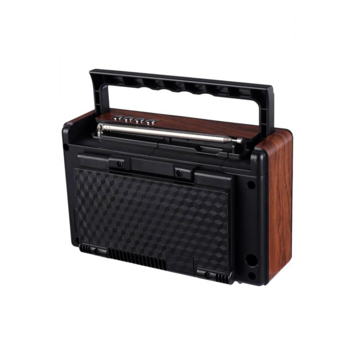 KBroad Ktf-2208 Nostalji Solar Enerjili Güneş Panelli Fm Radyo Şarj Edilebilir