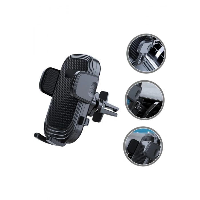 Acl T-120 Klipsli Araç Telefon Tutacağı Klima Peteği Araba Telefon Tutacağı