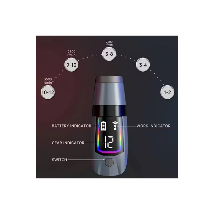 Leerfei Lf-6144 3ü 1 Arada Ayırılabilir Titreşimli Masaj Tabancası - Derin Doku, Tetik Noktası Masaj Aleti