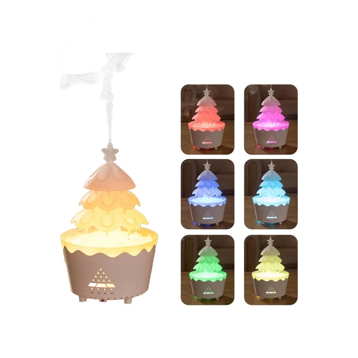 Leerfei V51 Yağmur Bulutu Görünümlü Aroma Difüzör, Nemlendirici -250ml Kapasiteli