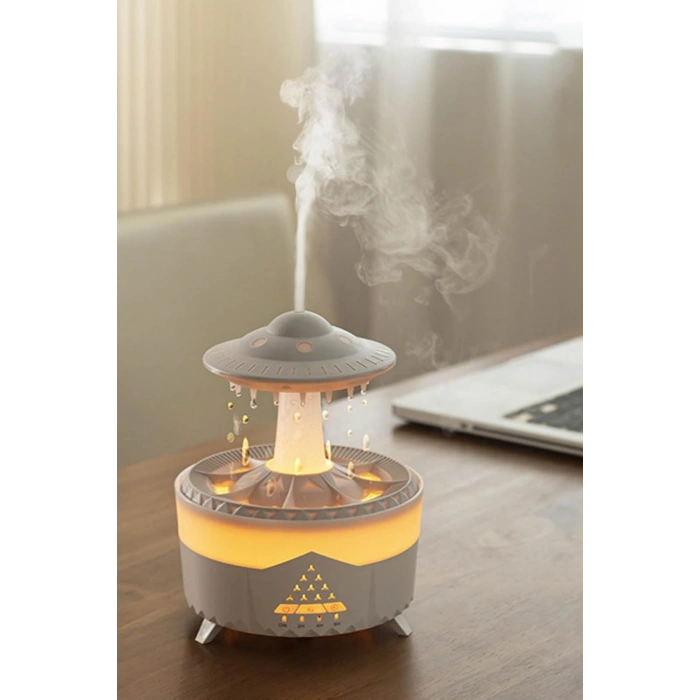 Leerfei  V56 Aroma Difüzör ve Ortam Nemlendirici - Dinlendirici  Renkli Işık, 350ml Kapasite