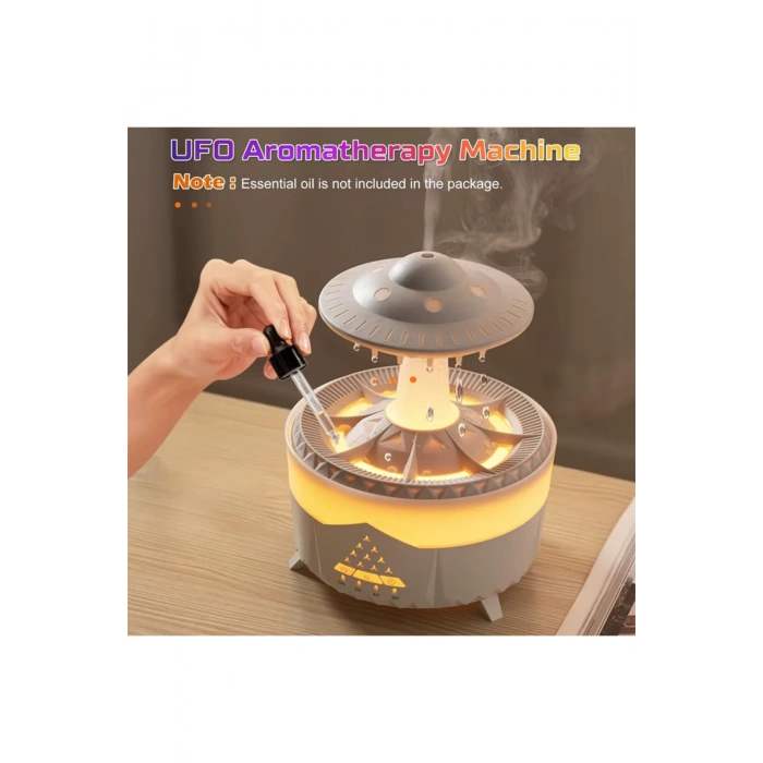 Leerfei  V56 Aroma Difüzör ve Ortam Nemlendirici - Dinlendirici  Renkli Işık, 350ml Kapasite